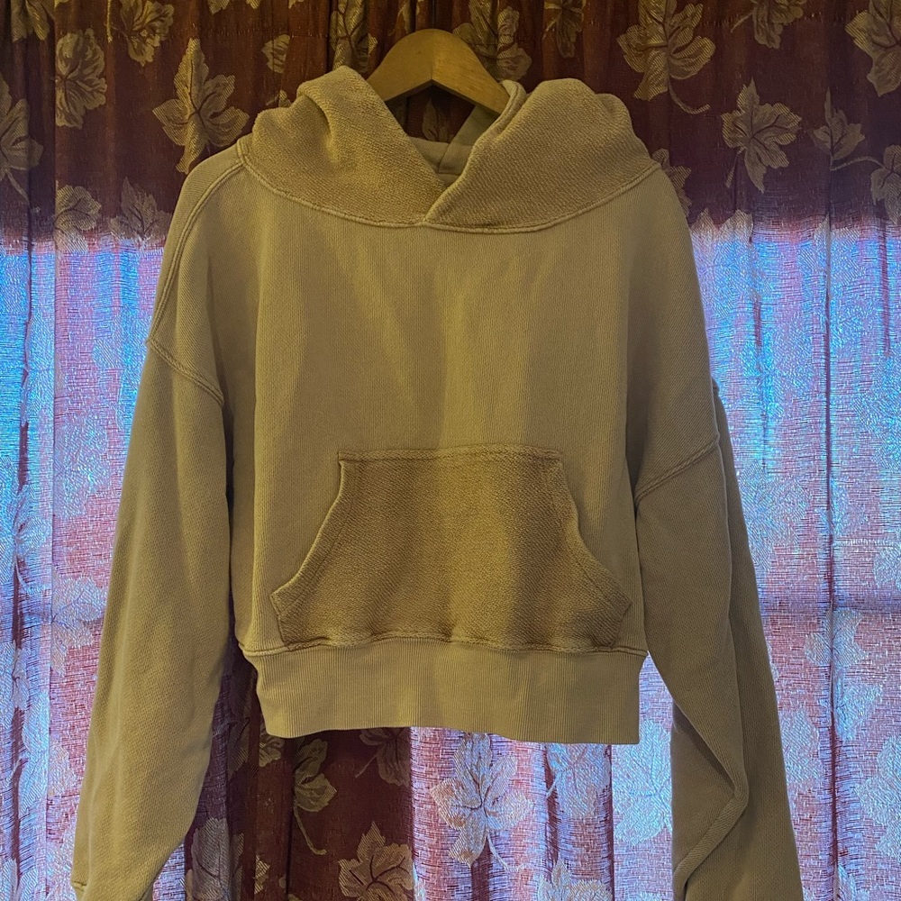 ❤️Free People Joey hoodie Size S ❤️color beige/tan